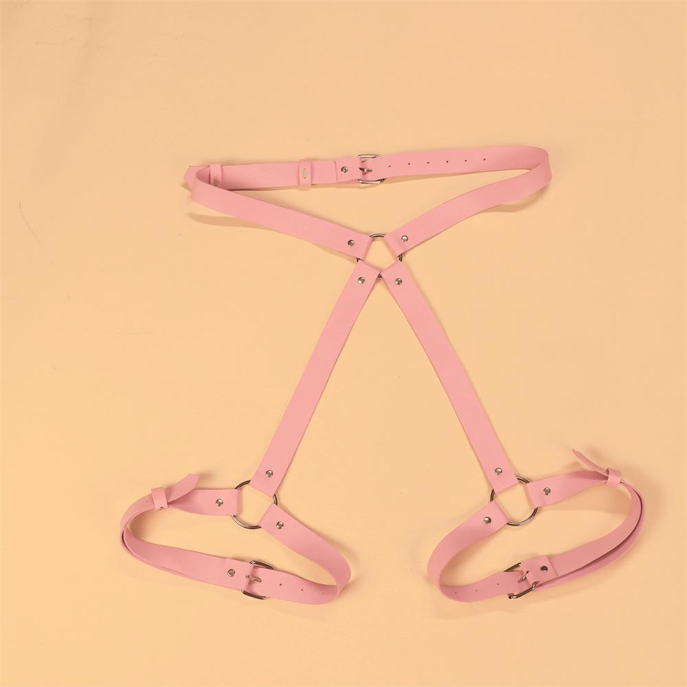 Эротичная Сексуальная РОЗОВАЯ Женская Одежда Обнажающие Ягодицы Кожаные Брюки СМ Игривые и Страстные Секс-Реквизиты Наручники и Ремни