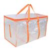 Portable Travel PE Hand-held Transparent Bag Quilt Clothing Storage Bag Home Waterproof Dust-proof Clothes Toy Organizer Bag
