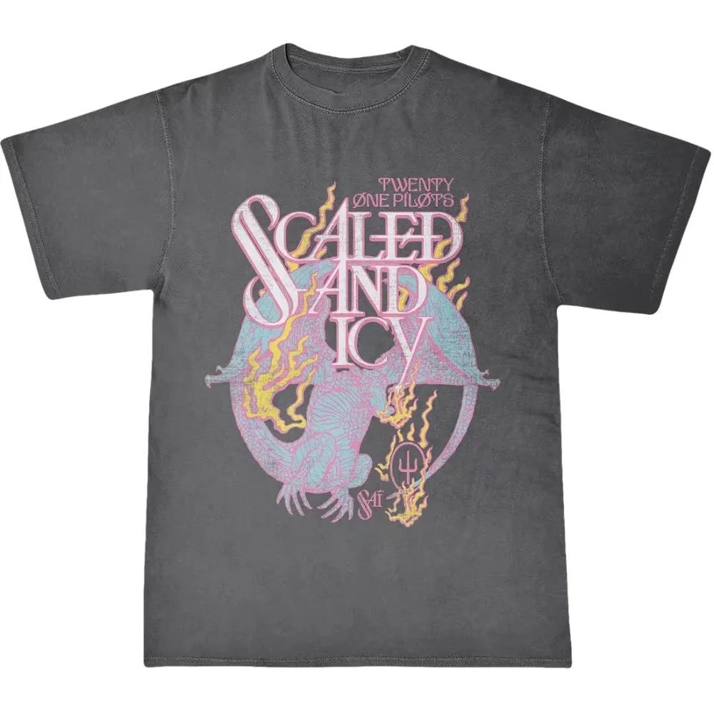 Vintage Casual T-Shirt Twenty One Pilots Band Women's Men Short Sleeve Oversized Rapper Hip Hop Punk Street Harajuku Cotton Tees