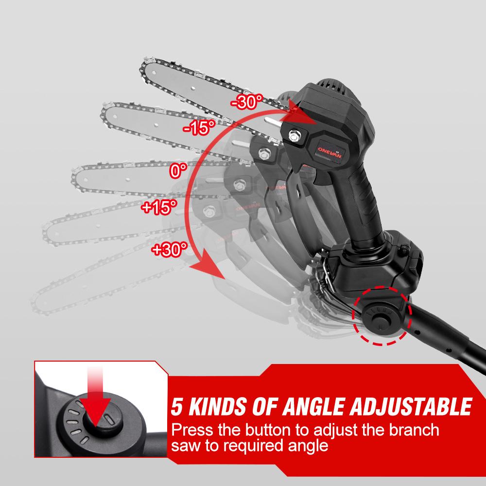 3500 Вт 2,25 м аккумуляторная электрическая высокая пила для веток телескопическая цепная пила секатор домашний садовый инструмент для обрезки для Makita 18 В аккумулятор