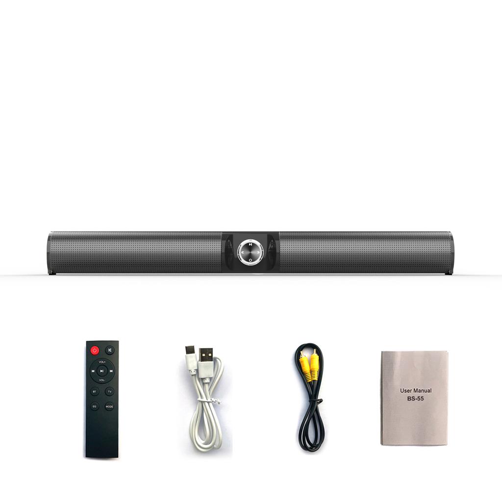BS-55 Беспроводной динамик BT Настольный телевизор Компьютер Домашние игры на открытом воздухе Аудио ручка Настройка Батарея 2000 мАч