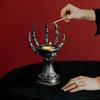 Skeleton Hand Candle Holder Mysterious Tealight Candlestick Table Centerpieces Decors for Home and Halloween Parties