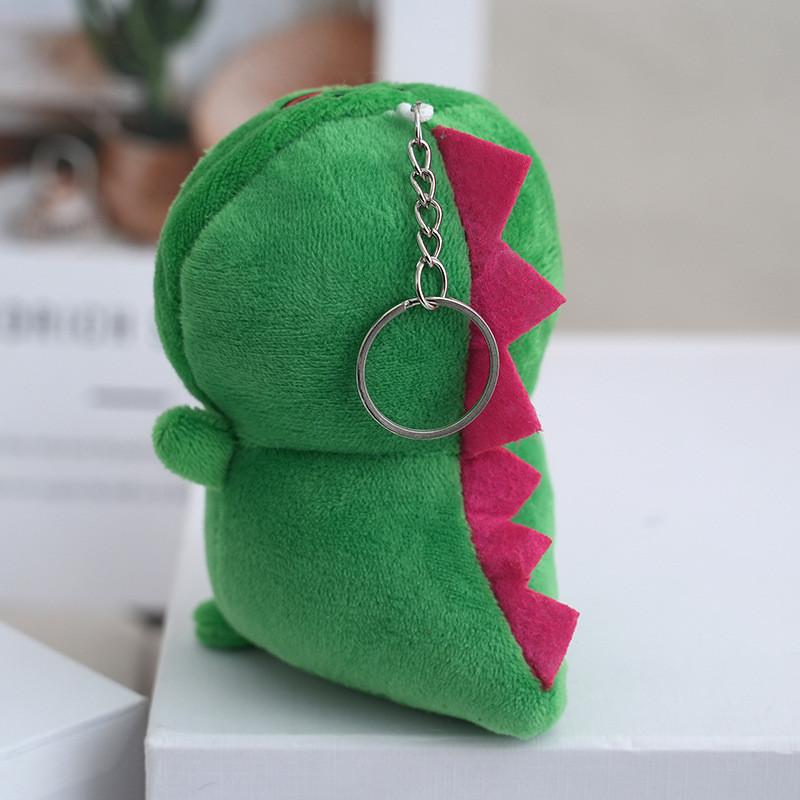 Charming Japanese Dinosaur Plush Keychain Unique Cartoon Style With Cozy Velvety Fabric