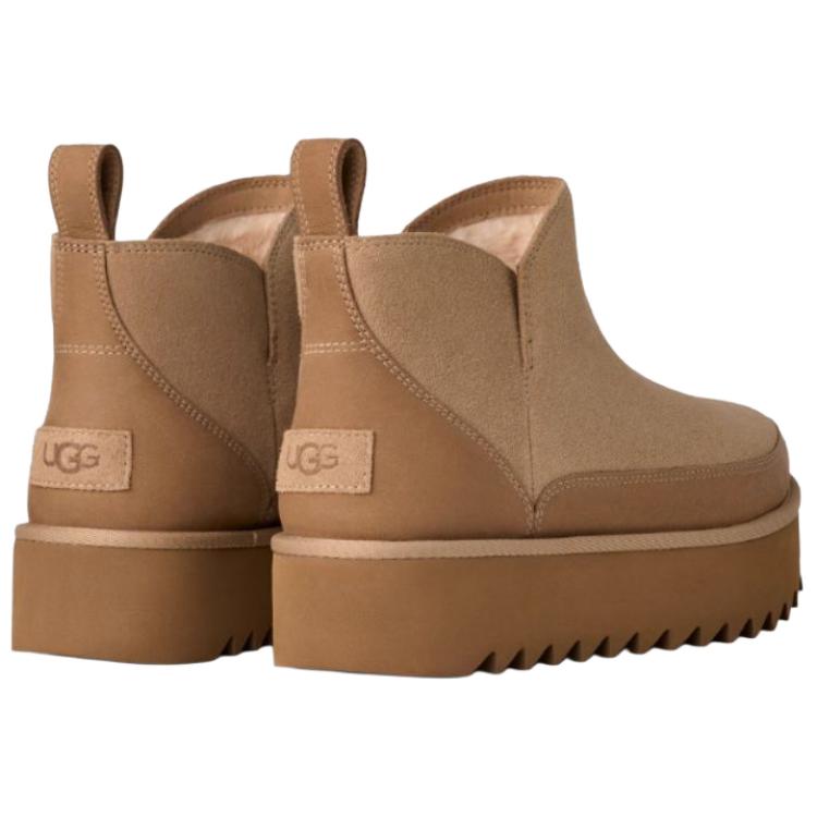 UGG Классические Новые Теплые Универсальные Вьетнамки из Овчины Женские Ботинки Песочные 1166753-SAN