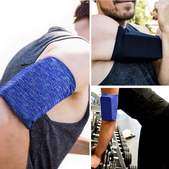 Универсальный спортивный браслет-контейнер для мобильного телефона, мягкий, высокоэластичный, ультра-легкий, однотонный, нарукавная повязка для тренировок, рукав