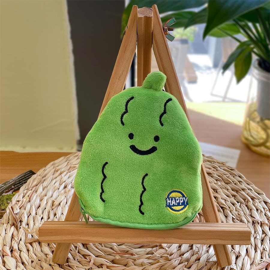 Очаровательный плюшевый кошелек-подвеска в виде улыбающейся желтой картошки