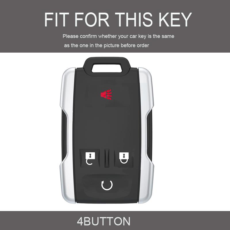 TPU Entry Case Remote Key Fob Shell for Chevrolet Silverado 1500 Colorado 2500 3500 Tahoe Suburban for GMC Sierra Canyon 2014