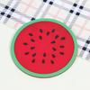 Colorful Jelly Color Coaster Silicone Fruit Shape Coaster Creative Non-slip Insulation Pad Tea Coaster Anti-scald