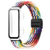 Чехол для ПК + Плетеная нейлоновая петля-ремешок для Huawei Band 10 9 8 Магнитный браслет-ремешок для Huawei Band 10 9 Защитный корпус Ремешок для часов