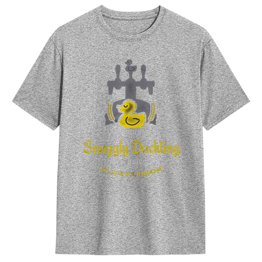 Unisexs TShirts Snuggly Duckling Brewing Company Vintage Cotton Tee Shirt Short Sleeve T Shirts Round Neck Clothing Birthday Gift