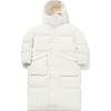 Li Ning CF Su Series Silk Road Exploration Show Casual Sports Long Hooded Warm Down Jacket Women Outerwear Off-White AYMQ562-2