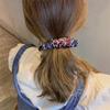 Fabric Crinkled Banana Clip Korean Style Hair Wear New Vertical Clip  Daily