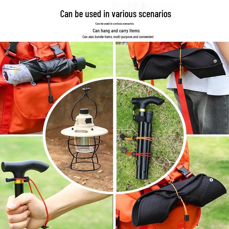 Рюкзак для активного отдыха для новичков с регулируемой эластичной шнуровкой и подвесной пряжкой