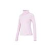 Solid Color Sports Casual High Neck T-Shirt Women Tops Pink 1373965-694