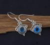 Solid 925 Sterling Silver Blue Topaz Gemstone Handmade Boho Designer Earring Women Earrings Gift For Her Drop Earrings