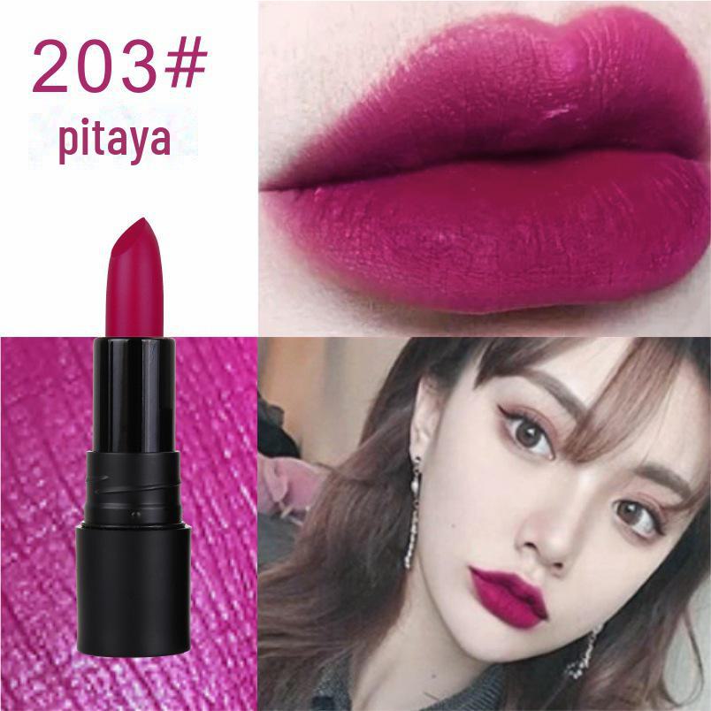 Помада Midora Velvet Matte Lipstick — стойкая, устойчивая к пятнам, увлажняющая, туманно-лилового оттенка для студентов.