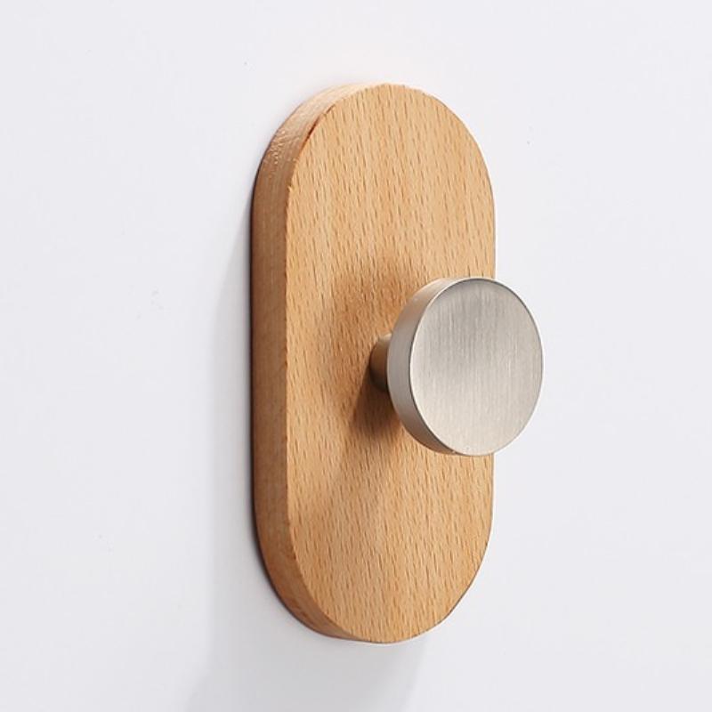 Wood Black Walnut Hook Modern Minimalist Coat Hook Closet Hanger Towel Hook Wall Organizer Hook Decorative For Home Kitchen