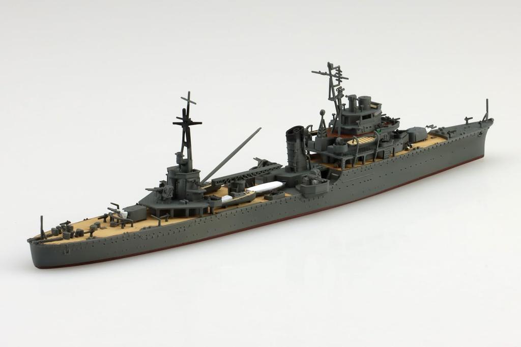 Aoshima Bunka Kyozai (AOSHIMA) 1/700 Waterline No. 355 Japanese Navy Light Cruiser Kashima Plastic Model