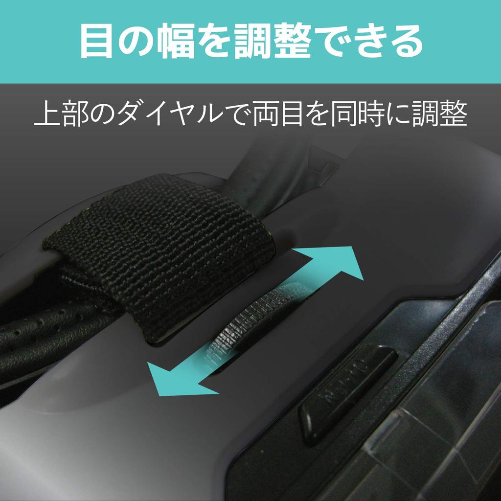 Elecom 3D VR Goggles with Head Mount, Black, P-VRGEH01BK, with Clear Cover for Unobstructed Camera Lens