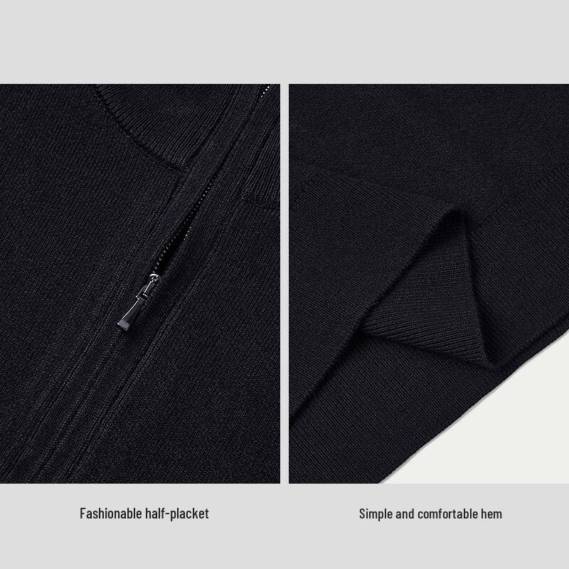 HLA Men's Business Casual Chic Ageless Long-Sleeve Knit Sweater