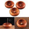 4 Holes Rosewood Bowl Shape Incense Burner Stick Holder Censer Home Decoration