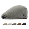Фуражка мужская берет весна лето хлопок лен дышащая удобная кепка вперед кепка