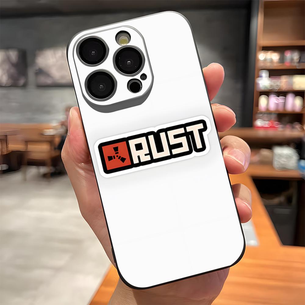 Чехол для телефона RUST Game для iPhone 17 Pro Max 15 Pro 16 14 Plus 12 13 Mini 11 Pro Ударопрочный Мягкий Чехол