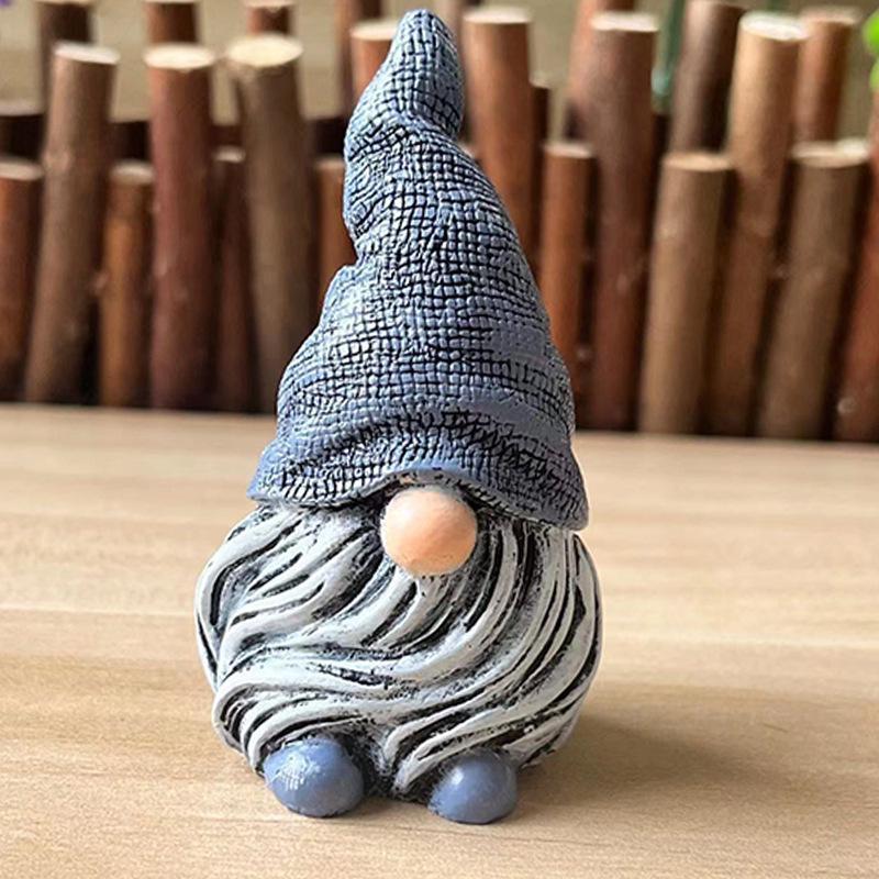 Декоративные ornaments из смолы Белый Бородатый Гном Украшение для двора и дома Смоляные ornaments