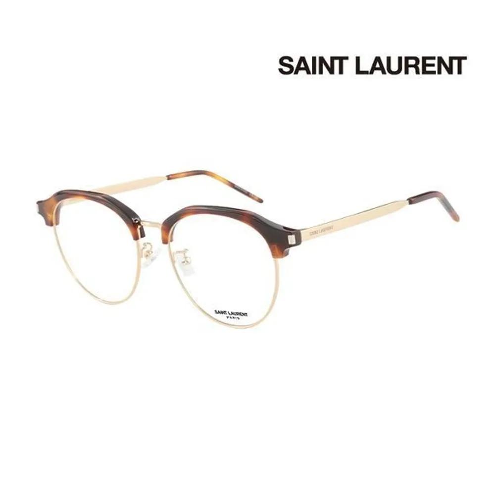 Yves Saint Laurent Оправы для очков SL512F 002 Круглые очки с верхней перемычкой для женщин и мужчин