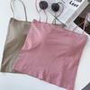 Female Fashion Summer Padded Camisole Sexy Seamless Spaghetti Strap Tank Top Shirt