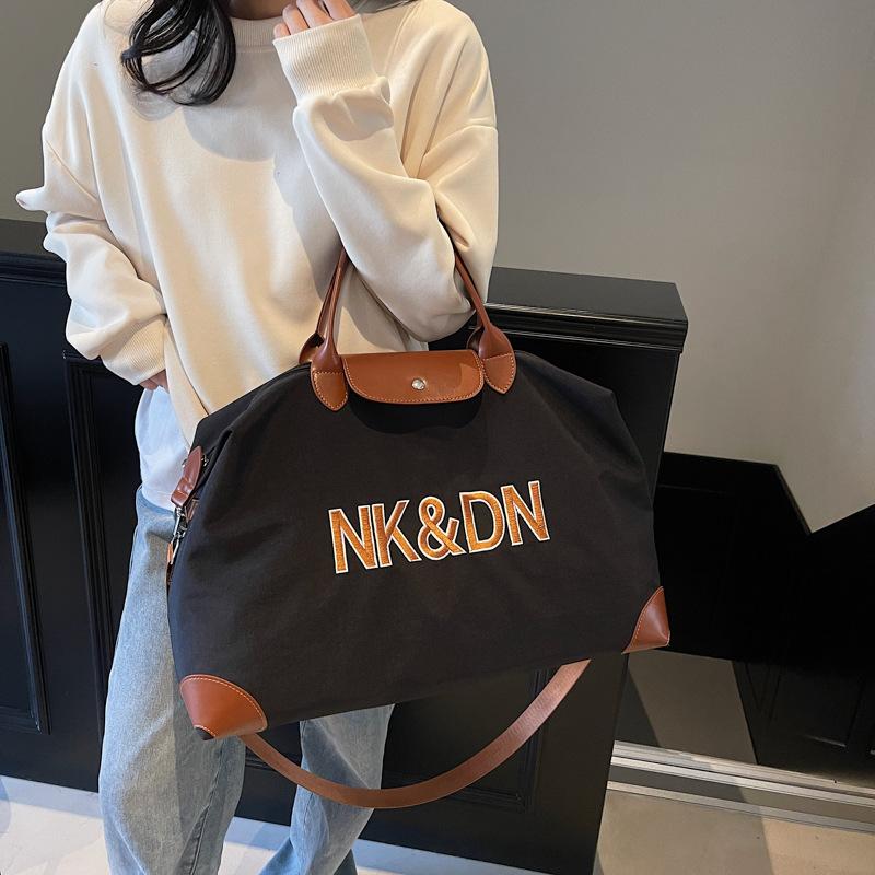 Travel bag large capacity casual fashion women's tote bag portable fitness training business trip trendy cool storage duffle bag