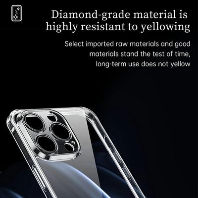 SULADA Прозрачный чехол для iPhone 16 Pro Max из ТПУ + Закаленное стекло Ударопрочный чехол для телефона