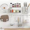 2/4PCS Hanging Kitchen Shelf Spice Shelf Wall-Mounted Kitchen Cupboard Doors