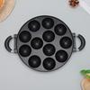 Сковорода для выпечки торта с 7 отверстиями, гладкая сковорода для омлета, антипригарная сковорода для шариков осьминога, омлетница для завтрака