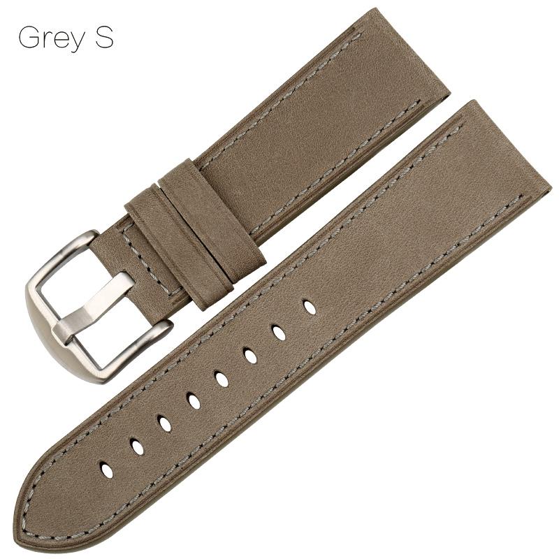Ремешок для часов из натуральной кожи, аксессуары для часов, ремешок для часов 22 мм, 24 мм, браслет, мягкий тонкий ремешок для часов, ремешок для часов для ископаемых