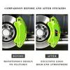 OPZA3 6PCS Car Brake Decorative Stickers Wheel Hub Styling Decals Accessories For BMW M X1 X3 X5 X6 X7 M3 E84 E83 F25 E91 E60 E30 E90