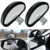 2Pcs 360 Degree Car Rear View Mirror Adjustable Reversing Auxiliary Mirror Beginner