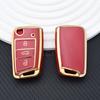 Чехол для ключа для VW Golf 7 GTI POLO Touran Tiguan Skoda Octavia Rapid Kodiaq Fabia Seat Ibiza Leon Ateca Arona T-Cross T-Roc