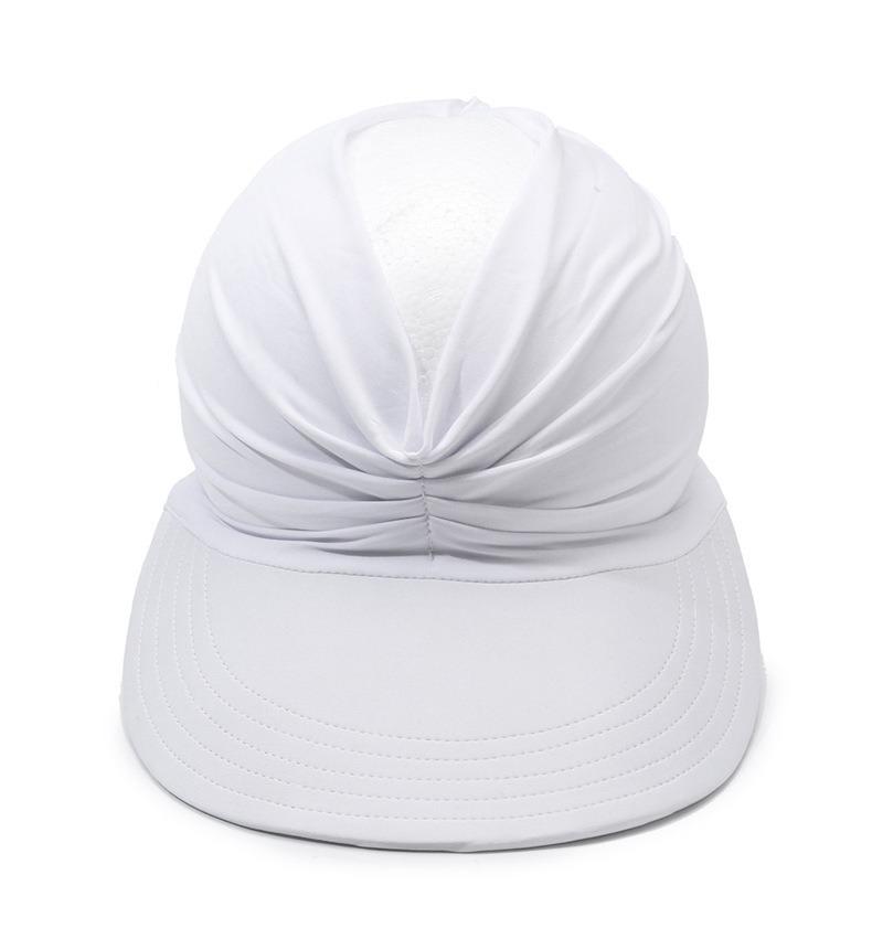Fashion Summer Beach Hat Women's Sun Visor Sun Hat Anti-ultraviolet Elastic Hollow Top Hat New Casual Caps