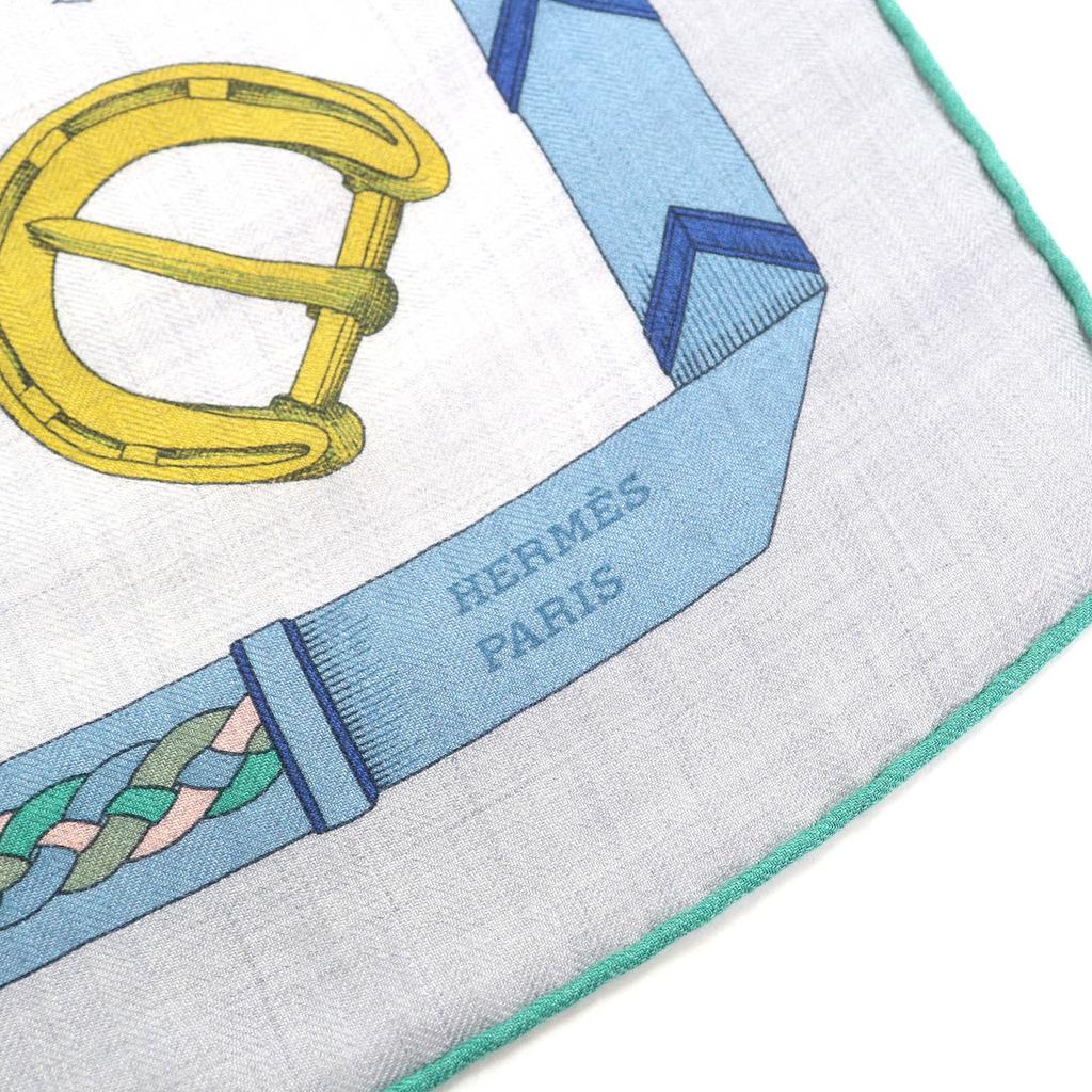 Pristine HERMES Stall Chevaux Deschenes Karegean Large Cashmere Women 244096S Used