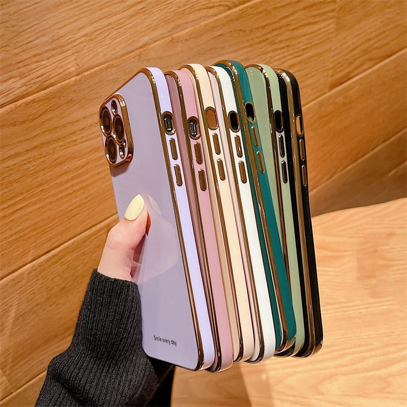 Мягкий чехол с гальваническим покрытием Love Heart для Iphone 1411 12 13 Pro Max Xs Max X Xr 13pro Max 11, противоударный силиконовый чехол Funda Capa