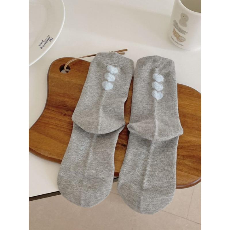 Леди Весна и Осень Каблук Сердце к Сердцу Сладкий Ветер Показать Тонкие Гольфы-Трубы