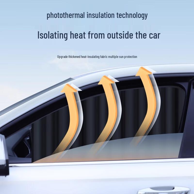 Retractable Magnetic Car Side Window Sunshade