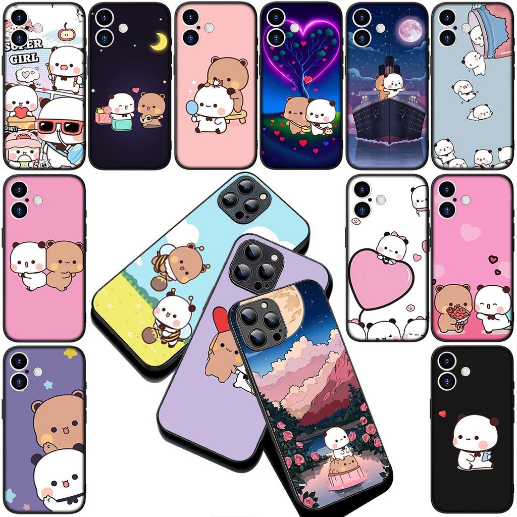 BUBUs DUDUs Silicone Cover for Apple iPhone 16 14 15 Plus 11 Pro Max 16E ProMax + 15Plus 16+ 14+ Coque Phone Case