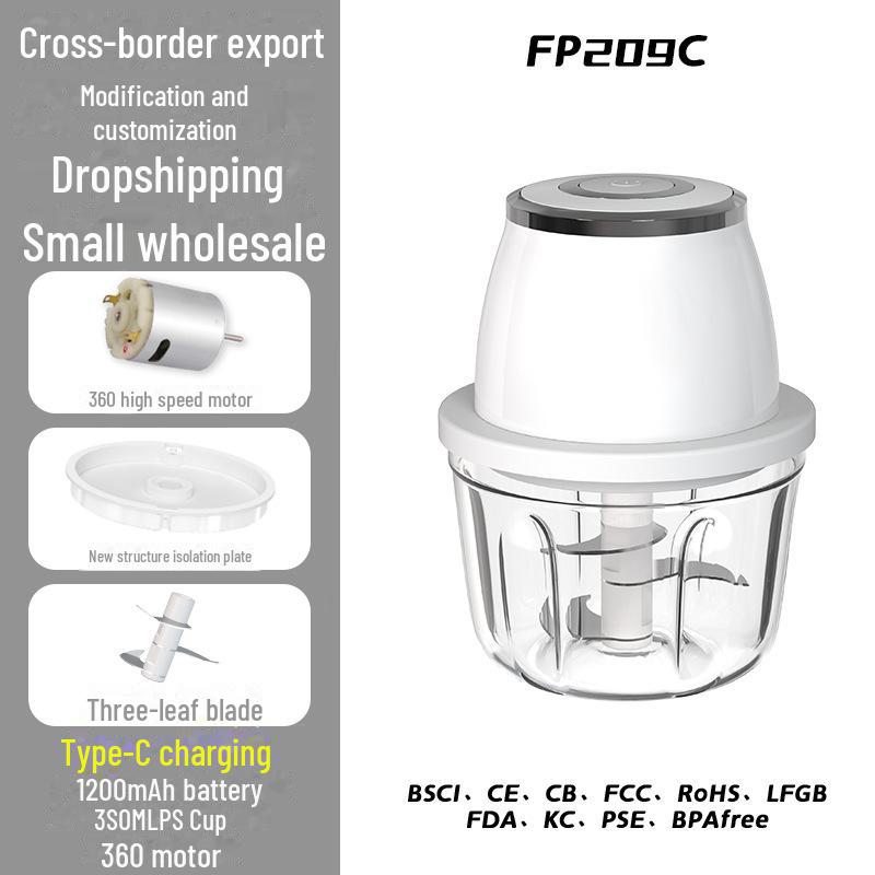 Электрическая измельчитель и чесночница: Многофункциональная автоматическая мясорубка для чеснока и мяса