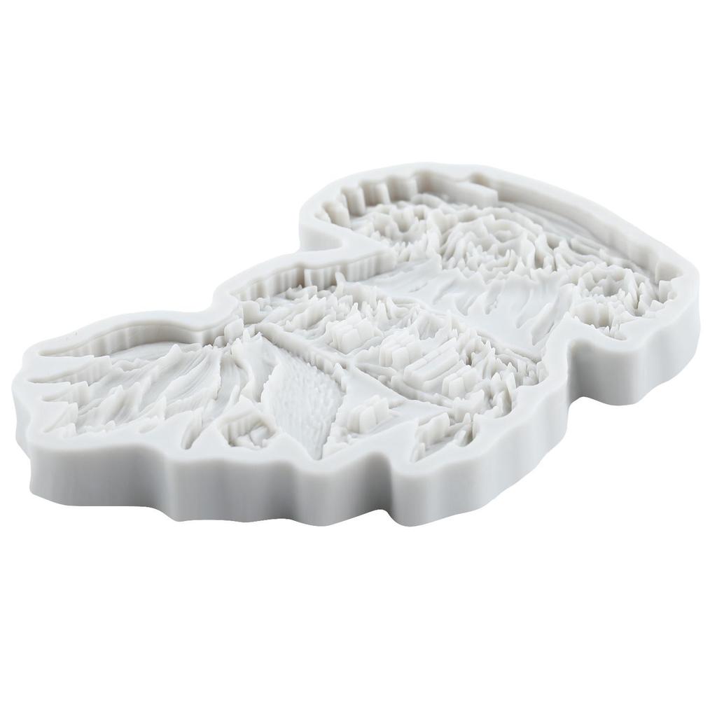 Силиконовая форма для домика в сказочном саду, форма для домика-розы в сказочном саду, формы для мастики, инструменты для украшения торта, топпер для кекса, конфеты, сахарное искусство, мастика, полимерная глина