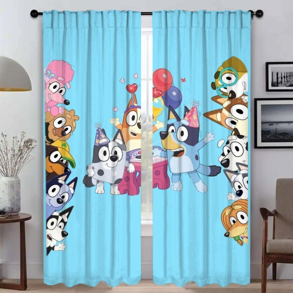 B-BlueyS Шторы Шторы для детской комнаты Шторы для спальни Жалюзи Шторы для окон Перегородки Шторы Украшения на Хэллоуин Гостиная Кухня