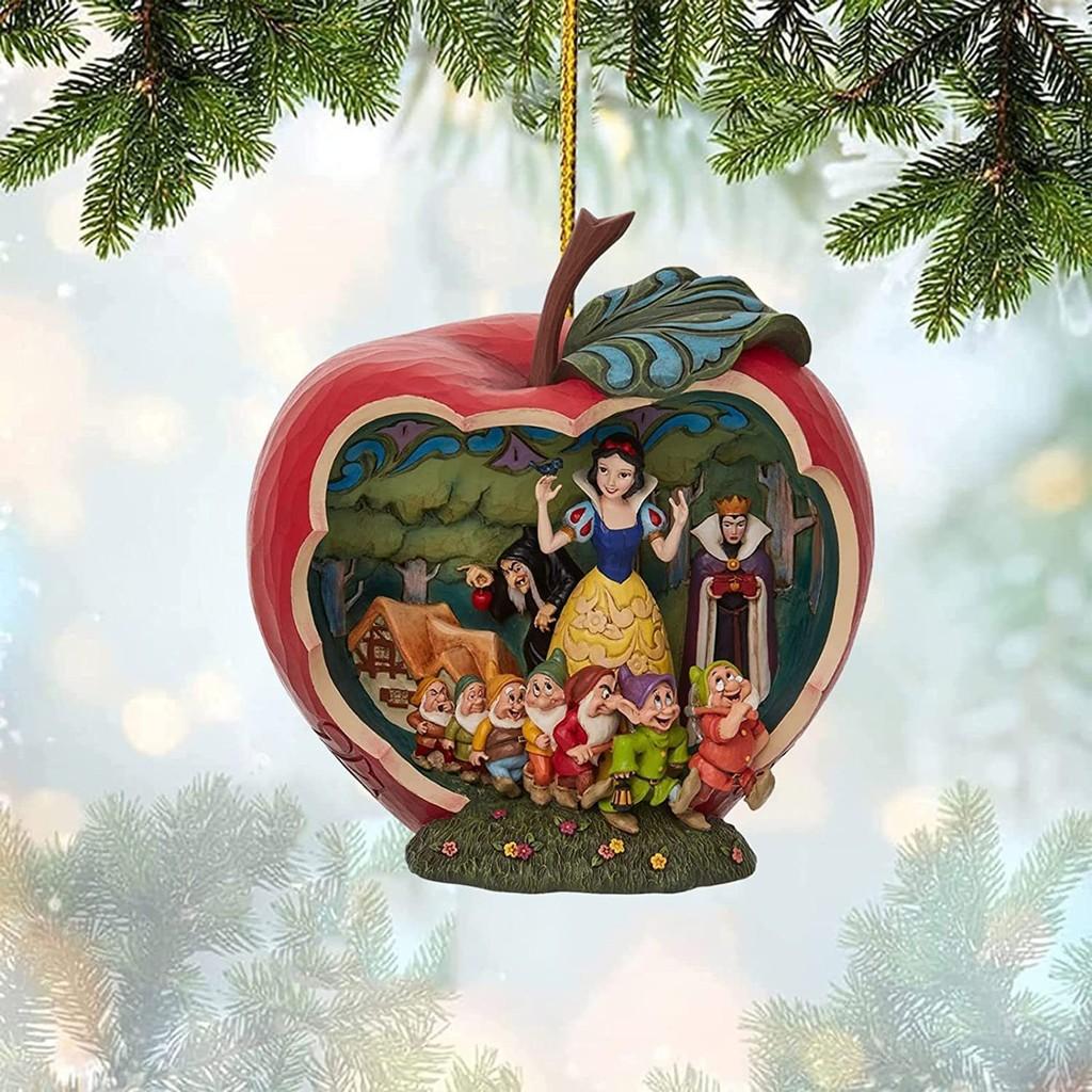 Beautiful Princess And Beast Acrylic Cartoon Christmas Tree Ornament For Parties
