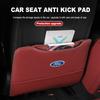 AKP1 For Ford Universal Car Seat Kick Shield Leather Anti Dirt Back Protector Mat Focus mk2 mk3 mk4 Fiesta Ranger Mondeo S-MAX Kuga