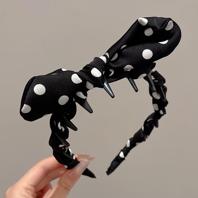 Retro Leopard Print Plush Headband - Non-Slip, Korean Style for Women, Perfect for Autumn and Winter Face Washing